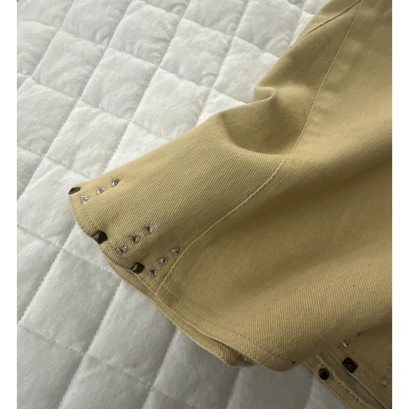 Vintage DV DONNA VINCI JEANS Skirt Womens 24 Tan Maxi Flare Stretch Retro Y2K - Picture 5 of 9